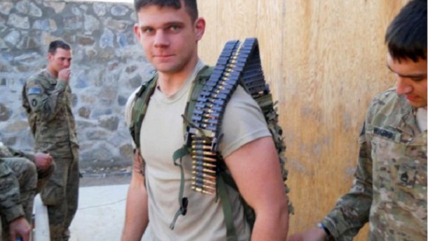 US Army soldier wearing prototype web gear